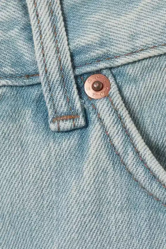 Vaqueros rectos holgados de talle bajo Sphere – Azul Aeon – Azul claro Vaqueros rectos holgados de talle bajo Sphere – Azul Aeon – Azul claro