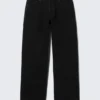 Vaqueros rectos holgados de talle bajo Sphere – Lavado negro – Negro Vaqueros rectos holgados de talle bajo Sphere – Lavado negro – Negro