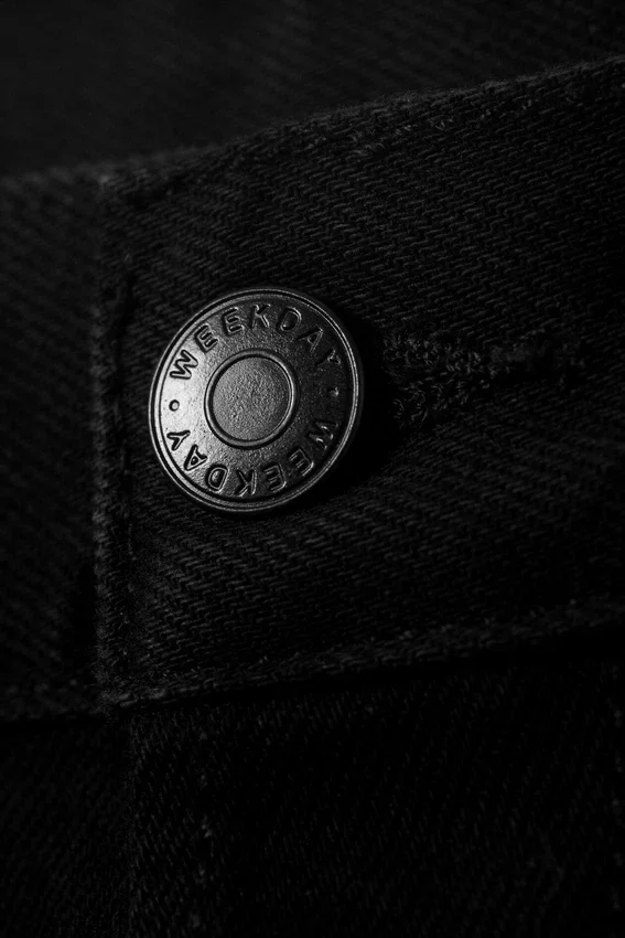 Vaqueros rectos holgados de talle bajo Sphere – Lavado negro – Negro Vaqueros rectos holgados de talle bajo Sphere – Lavado negro – Negro