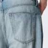 Vaqueros rectos holgados de talle medio Galaxy – Azul Kimberley – Azul claro Vaqueros rectos holgados de talle medio Galaxy – Azul Kimberley – Azul claro