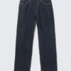 Vaqueros rectos holgados de talle medio Galaxy – Blue Rinse – Azul oscuro Vaqueros rectos holgados de talle medio Galaxy – Blue Rinse – Azul oscuro