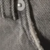 Vaqueros rectos holgados de talle medio Galaxy – Gris arcilla – Gris