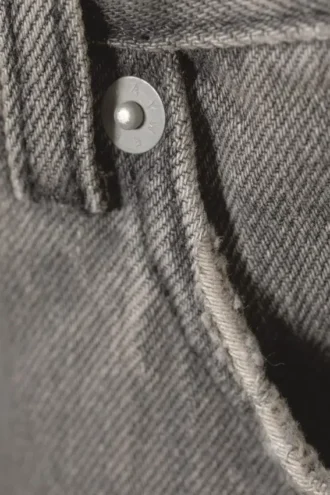 Vaqueros rectos holgados de talle medio Galaxy – Gris arcilla – Gris Vaqueros rectos holgados de talle medio Galaxy – Gris arcilla – Gris