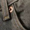 Vaqueros rectos holgados de talle medio Galaxy – Gris cañón – Gris medio Vaqueros rectos holgados de talle medio Galaxy – Gris cañón – Gris medio