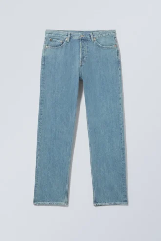 Vaqueros rectos holgados de talle medio Space – Azul 2000 – Azul medio