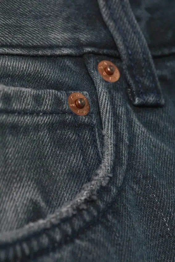 Vaqueros rectos holgados de talle medio Space – Azul Kourtney – Azul oscuro Vaqueros rectos holgados de talle medio Space – Azul Kourtney – Azul oscuro