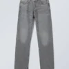 Vaqueros rectos holgados de talle medio Space – Gris Eleven Vaqueros rectos holgados de talle medio Space – Gris Eleven