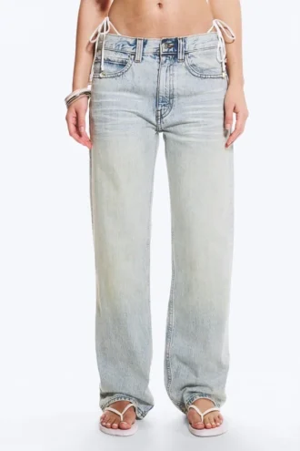 Vaqueros rectos unisex de talle bajo Anti – Azul claro | Cheap Monday GB