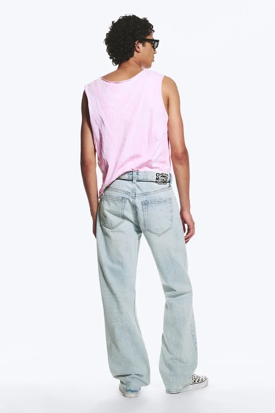 Vaqueros rectos unisex de talle bajo Anti – Azul claro | Cheap Monday GB Vaqueros rectos unisex de talle bajo Anti – Azul claro | Cheap Monday GB