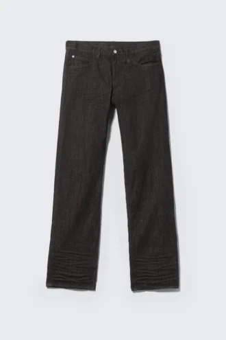 Vaqueros rectos unisex de talle bajo Anti – Lavado negro extra | Cheap Monday GB
