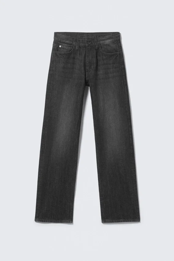 Vaqueros rectos unisex de talle bajo «Anti» – Negro lavado | Cheap Monday GB Vaqueros rectos unisex de talle bajo «Anti» – Negro lavado | Cheap Monday GB