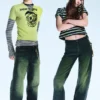 Vaqueros rectos unisex de talle bajo Anti – Verde marino – Verde | Cheap Monday Gb Vaqueros rectos unisex de talle bajo Anti – Verde marino – Verde | Cheap Monday Gb