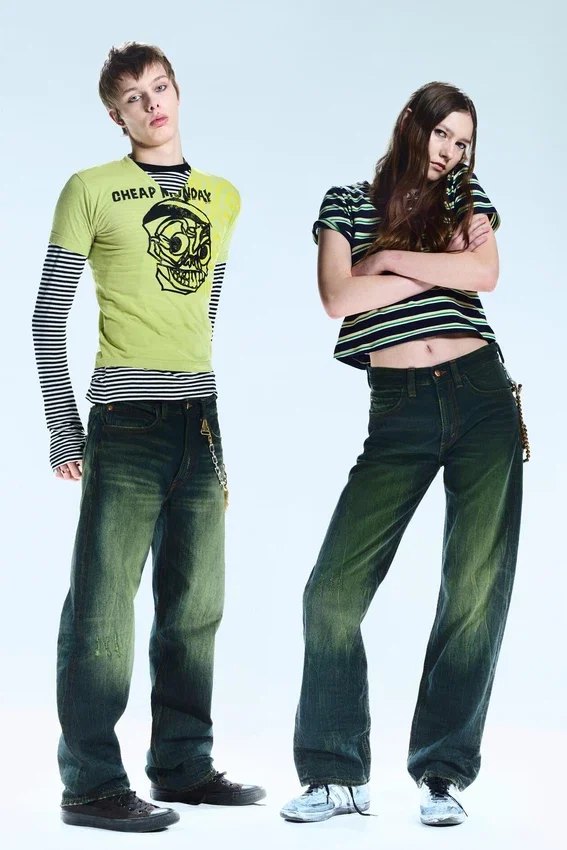 Vaqueros rectos unisex de talle bajo Anti – Verde marino – Verde | Cheap Monday Gb Vaqueros rectos unisex de talle bajo Anti – Verde marino – Verde | Cheap Monday Gb