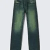 Vaqueros rectos unisex de talle bajo Anti – Verde marino – Verde | Cheap Monday Gb Vaqueros rectos unisex de talle bajo Anti – Verde marino – Verde | Cheap Monday Gb