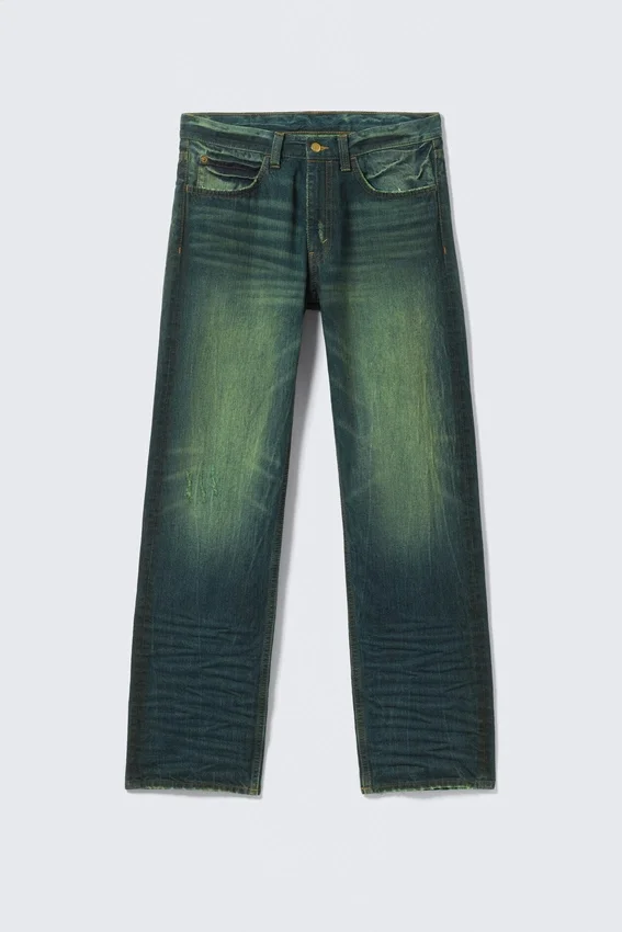 Vaqueros rectos unisex de talle bajo Anti – Verde marino – Verde | Cheap Monday Gb Vaqueros rectos unisex de talle bajo Anti – Verde marino – Verde | Cheap Monday Gb