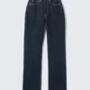 Vaqueros Resolute Curve de cintura alta, corte recto y regular – Blue Rinse – Azul oscuro Vaqueros Resolute Curve de cintura alta, corte recto y regular – Blue Rinse – Azul oscuro