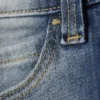 Vaqueros Sleezie de cintura baja, ajustados y rectos – Azul Spray Vaqueros Sleezie de cintura baja, ajustados y rectos – Azul Spray