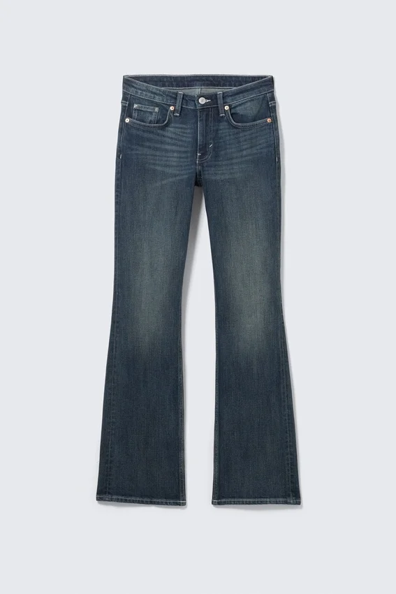 Vaqueros slim bootcut de talle medio Tension – Azul marino – Azul oscuro Vaqueros slim bootcut de talle medio Tension – Azul marino – Azul oscuro