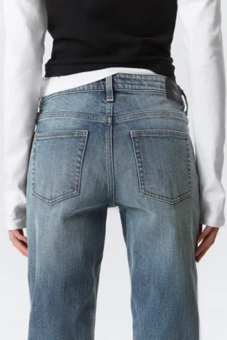 Vaqueros slim bootcut de talle medio Tension – Azul trueno – Azul oscuro Vaqueros slim bootcut de talle medio Tension – Azul trueno – Azul oscuro