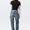 Vaqueros slim bootcut de talle medio Tension – Azul trueno – Azul oscuro Vaqueros slim bootcut de talle medio Tension – Azul trueno – Azul oscuro