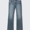 Vaqueros slim bootcut de talle medio Tension – Azul trueno – Azul oscuro Vaqueros slim bootcut de talle medio Tension – Azul trueno – Azul oscuro