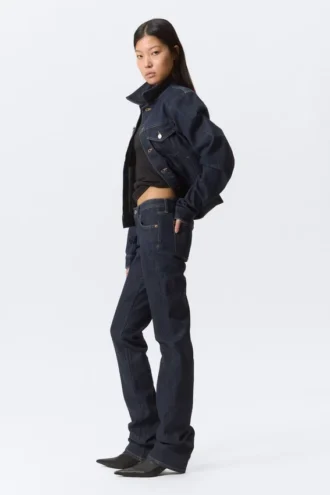Vaqueros slim de talle bajo – Blue Rinse – Azul oscuro Vaqueros slim de talle bajo – Blue Rinse – Azul oscuro
