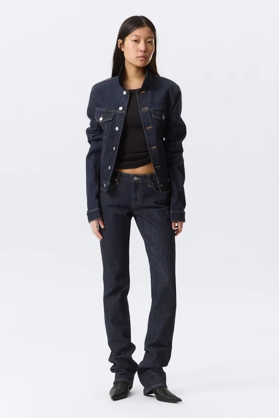 Vaqueros slim de talle bajo – Blue Rinse – Azul oscuro Vaqueros slim de talle bajo – Blue Rinse – Azul oscuro