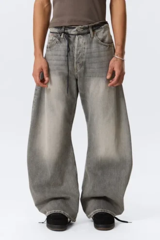 Vaqueros Solera Loose Barrel – Gris Cañón – Gris medio