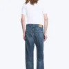 Vaqueros Space de talle medio, corte recto y holgado con pinzas – Azul moteado – Azul oscuro Vaqueros Space de talle medio, corte recto y holgado con pinzas – Azul moteado – Azul oscuro