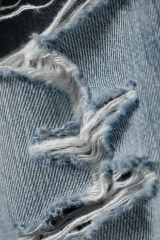 Vaqueros Space Relaxed de corte recto desgastado – Azul desgastado