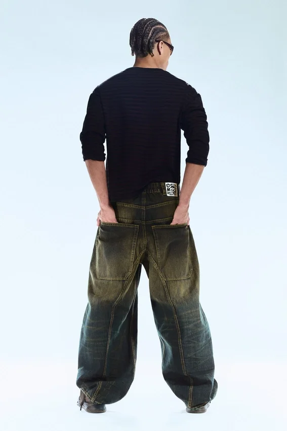 Vaqueros unisex de talle bajo y corte holgado tipo Barrel – Washed Sulfur – Caqui oscuro | Cheap Monday Gb Vaqueros unisex de talle bajo y corte holgado tipo Barrel – Washed Sulfur – Caqui oscuro | Cheap Monday Gb