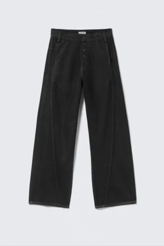 Vaqueros unisex holgados Astro Loose Baggy con corte baggy y acabado negro – Negro Vaqueros unisex holgados Astro Loose Baggy con corte baggy y acabado negro – Negro