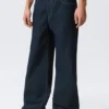 Vaqueros unisex holgados de corte ancho Solar – Blue Rinse – Azul oscuro