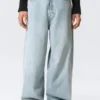 Vaqueros unisex holgados de talle medio Astro Loose Baggy – Azul sueño – Azul claro Vaqueros unisex holgados de talle medio Astro Loose Baggy – Azul sueño – Azul claro