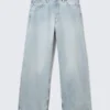 Vaqueros unisex holgados de talle medio Astro Loose Baggy – Azul sueño – Azul claro Vaqueros unisex holgados de talle medio Astro Loose Baggy – Azul sueño – Azul claro