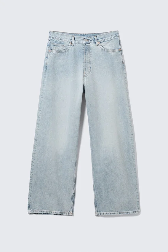 Vaqueros unisex holgados de talle medio Astro Loose Baggy – Azul sueño – Azul claro Vaqueros unisex holgados de talle medio Astro Loose Baggy – Azul sueño – Azul claro