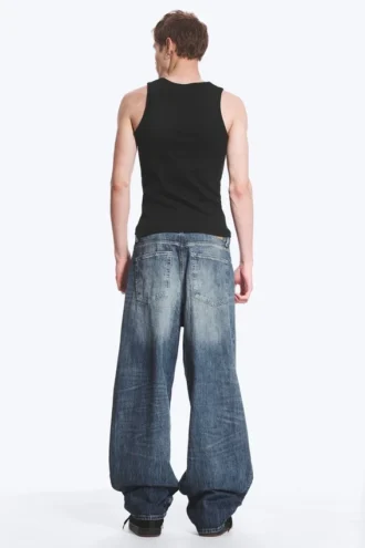 Vaqueros unisex holgados de talle medio Astro Loose Baggy – Azul tabla – Azul medio Vaqueros unisex holgados de talle medio Astro Loose Baggy – Azul tabla – Azul medio