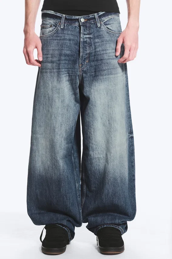 Vaqueros unisex holgados de talle medio Astro Loose Baggy – Azul tabla – Azul medio Vaqueros unisex holgados de talle medio Astro Loose Baggy – Azul tabla – Azul medio