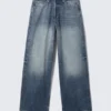 Vaqueros unisex holgados de talle medio Astro Loose Baggy – Azul tabla – Azul medio Vaqueros unisex holgados de talle medio Astro Loose Baggy – Azul tabla – Azul medio