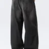Vaqueros unisex holgados de talle medio Astro Loose Baggy – Chelsea Black – Negro Vaqueros unisex holgados de talle medio Astro Loose Baggy – Chelsea Black – Negro