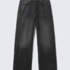Vaqueros unisex holgados de talle medio Astro Loose Baggy – Chelsea Black – Negro Vaqueros unisex holgados de talle medio Astro Loose Baggy – Chelsea Black – Negro