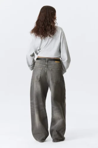 Vaqueros unisex holgados de talle medio Astro Loose Baggy – Gris Mine Vaqueros unisex holgados de talle medio Astro Loose Baggy – Gris Mine