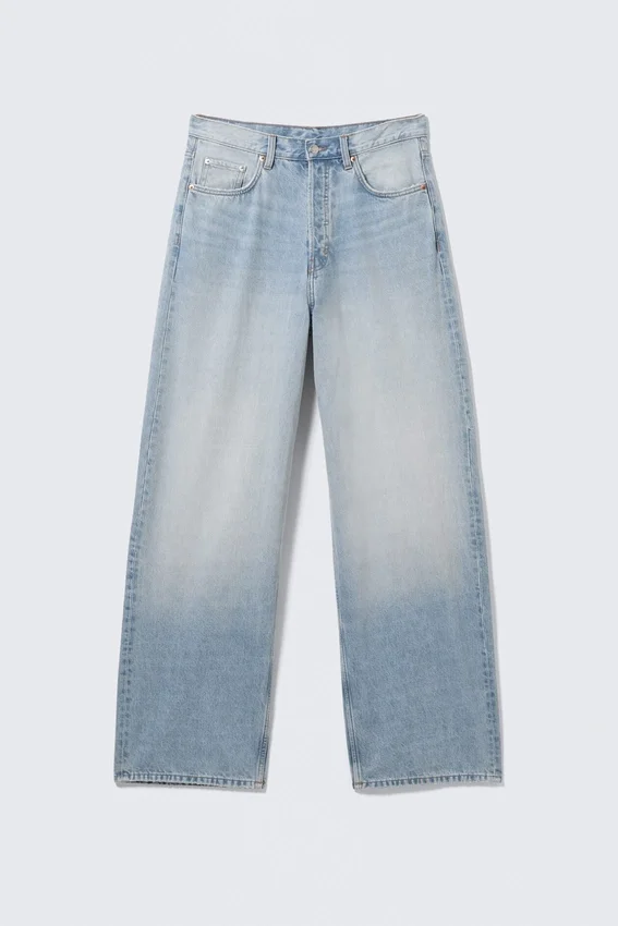 Vaqueros unisex holgados y anchos de talle medio Astro Loose Baggy – Azul Kimberley – Azul claro Vaqueros unisex holgados y anchos de talle medio Astro Loose Baggy – Azul Kimberley – Azul claro