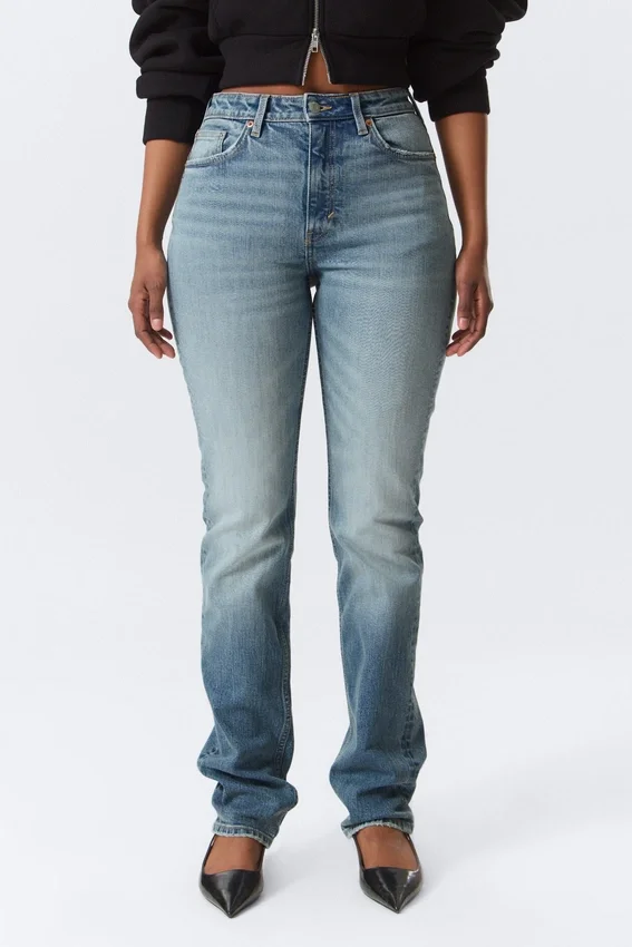 Vega Curve Vaqueros slim de cintura alta – Blue Horses – Azul medio Vega Curve Vaqueros slim de cintura alta – Blue Horses – Azul medio