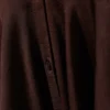 Vestido ajustado y acampanado de manga larga – Ciruela oscuro