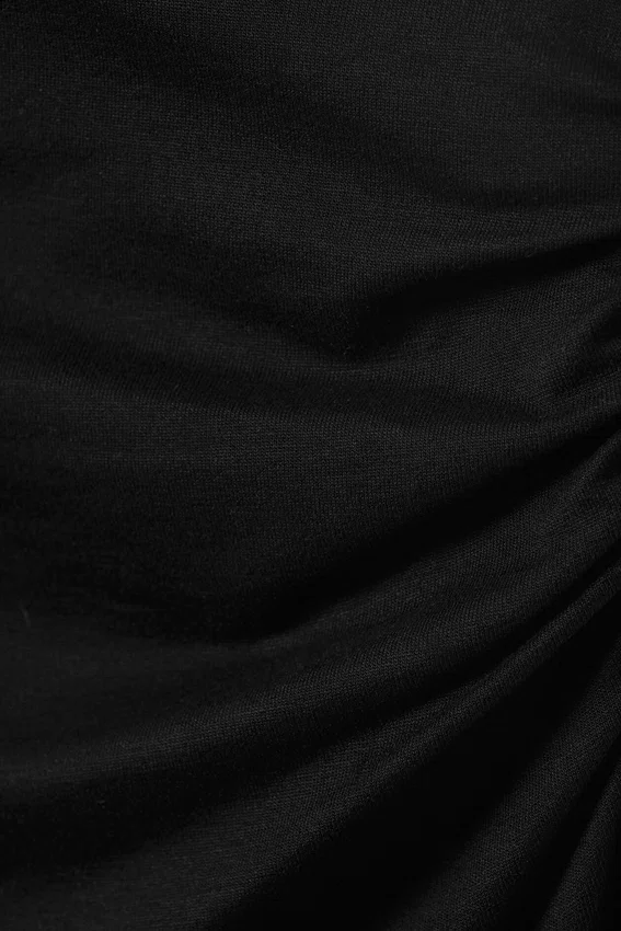 Vestido asimétrico de una sola manga – Negro Vestido asimétrico de una sola manga – Negro
