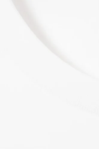 Vestido camiseta mini estructurado – Blanco