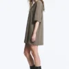 Vestido camiseta oversize de algodón – Gris polvoriento Vestido camiseta oversize de algodón – Gris polvoriento