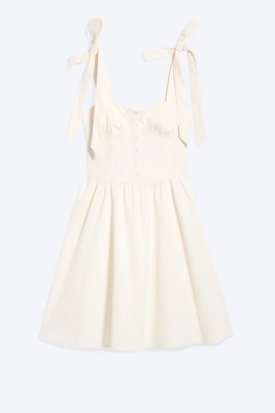 Vestido corsé – Blanco apagado Vestido corsé – Blanco apagado