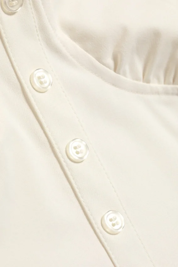 Vestido corsé – Blanco apagado Vestido corsé – Blanco apagado